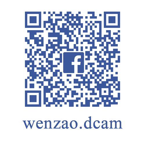 文藻數位系Facebook粉絲專頁 QRcode：wenzao.dcam